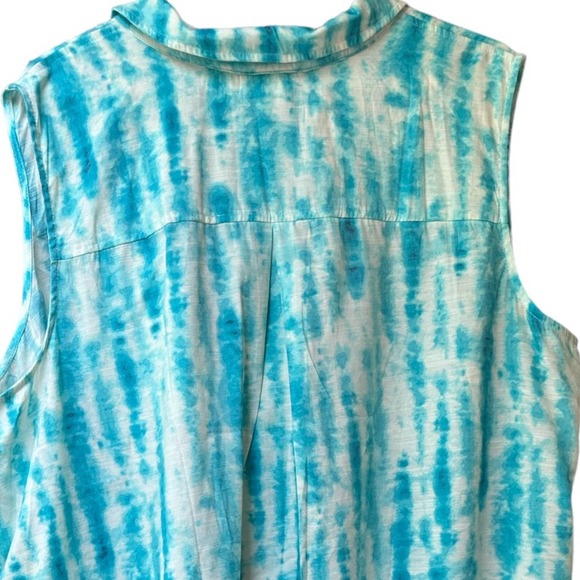 NWT  Catherines Tye dye Sleeveless Tunic 3X - Picture 5 of 6